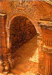 Particolare delle rovine di San Ignacio